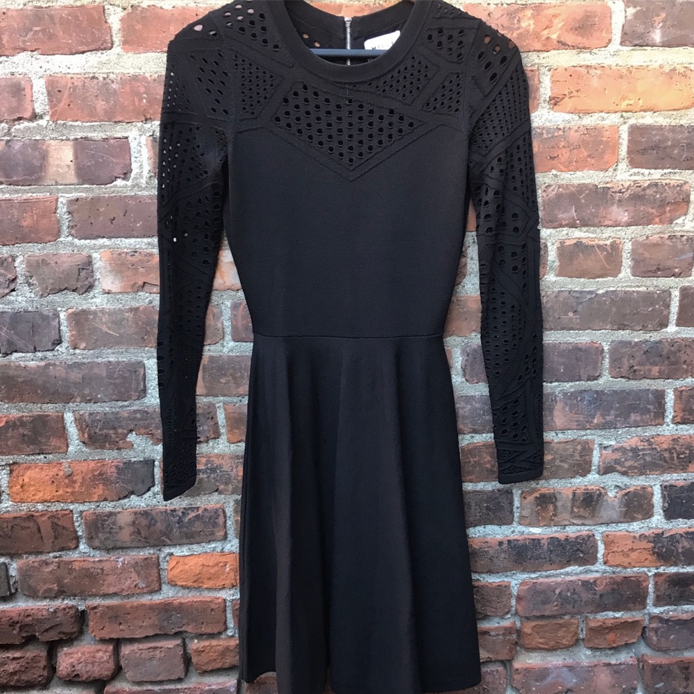 Milly Fit And Flare Sweater Dress